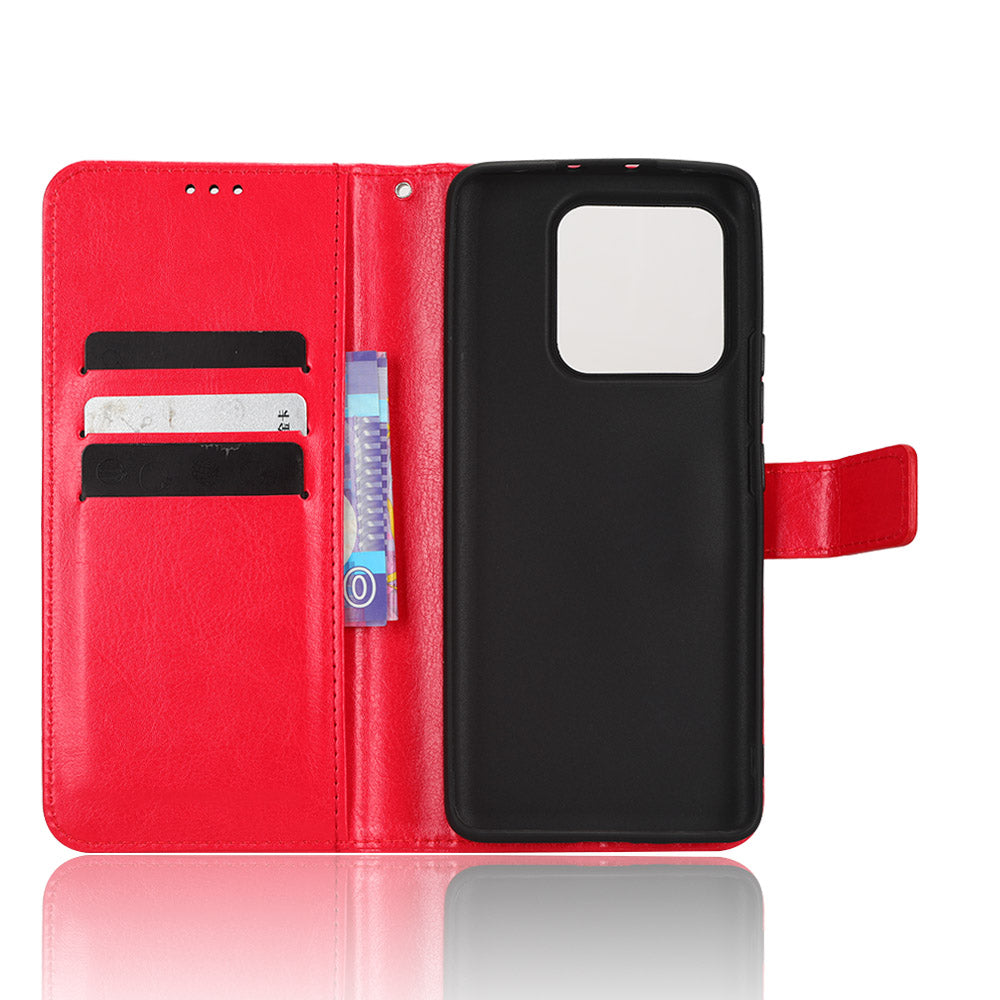 Magnetic Crazy Horse Texture Phone Case For Xiaomi 13 5G Wallet Stand PU Leather Anti-drop Full Protection Mobile Phone Cover with Strap Magnetic Crazy Horse Texture Phone Case For Xiaomi 13 5G Wallet Stand PU Leather Anti-drop Full Protection Mobile Phone Cover with Strap